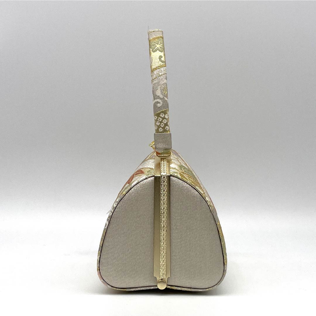 （新古品）草履バッグセット フォーマル Aランク 吉祥文様 帯地 Lサイズ 金系 1133000463421