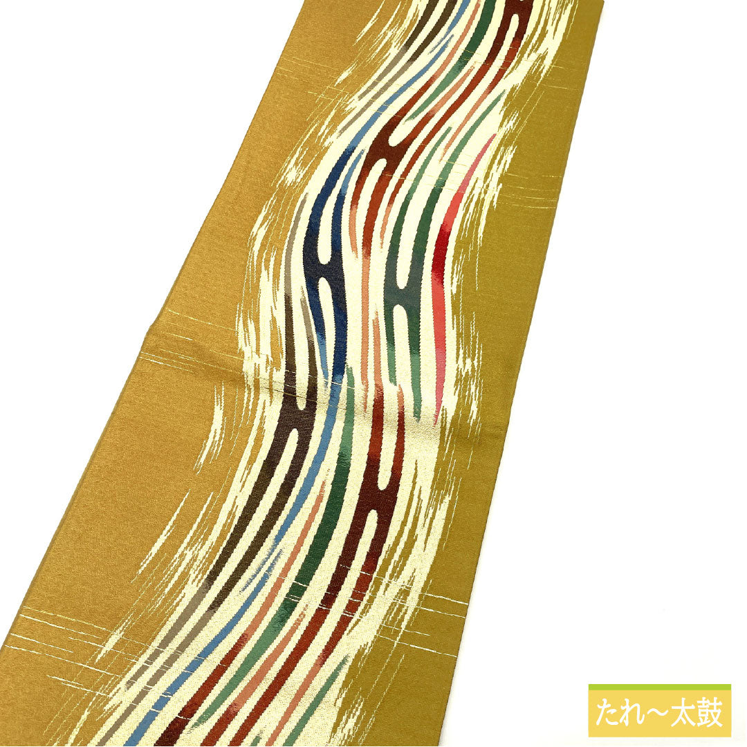 正絹　六通袋帯【グラデーション　抽象模様】 正絹 六通袋帯【グラデーション 抽象模様】