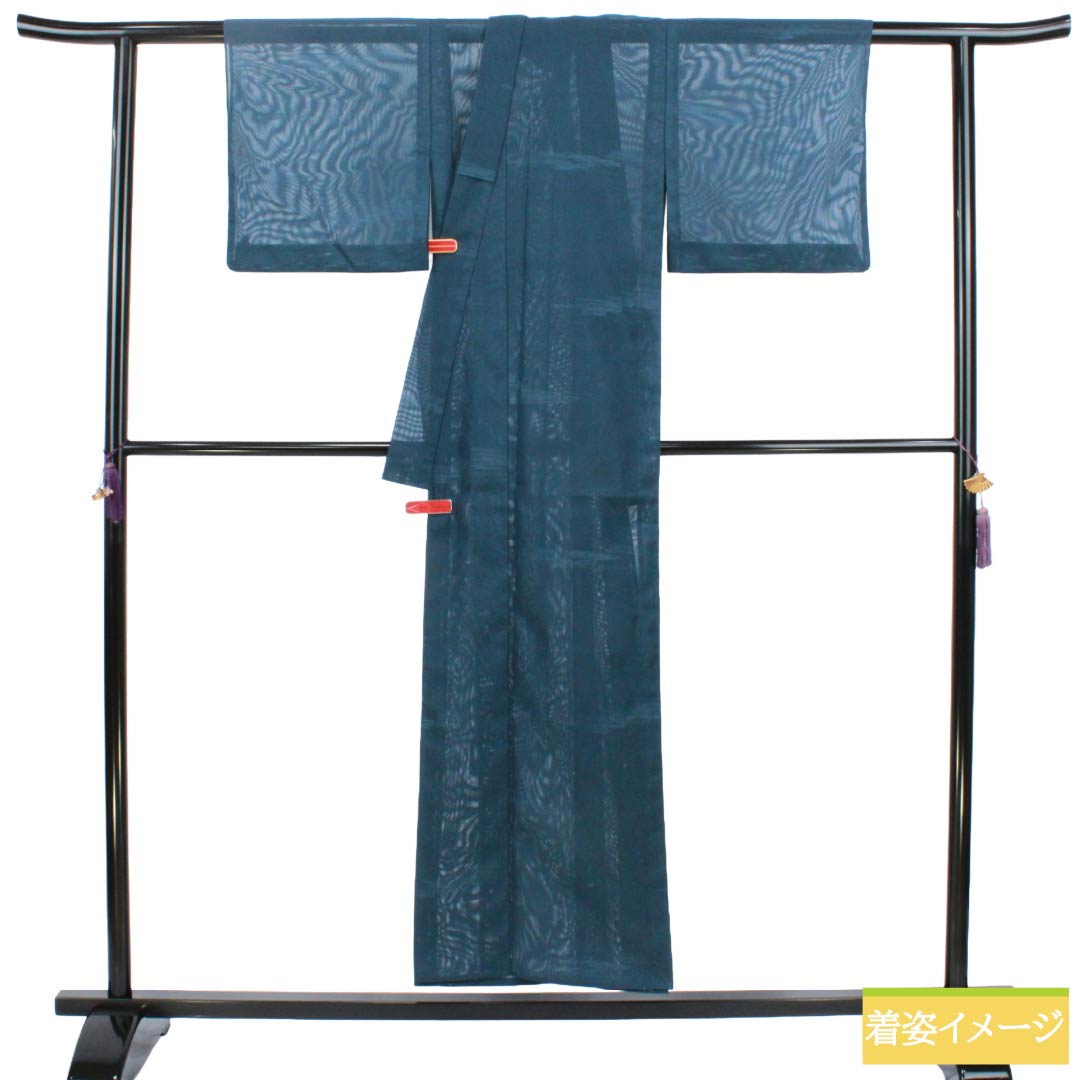 リサイクル着物】夏物 正絹 色無地 Sランク 身丈152.5cm 裄丈62.5cm 裏