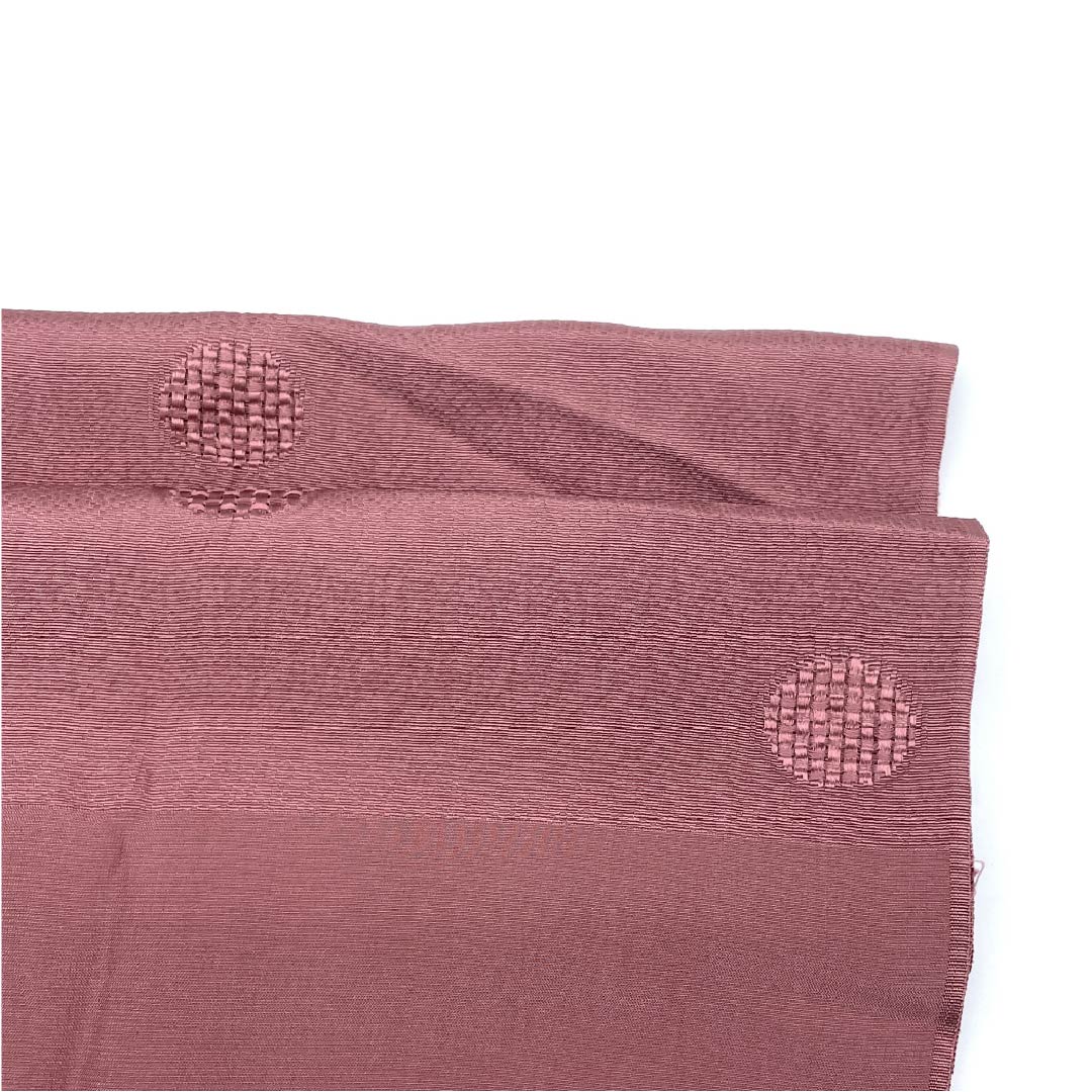 帯揚げ 正絹 カジュアル 浅蘇芳色（あさきすおういろ） ドット 丸 古典柄 長さ約172cm 幅約30.5cm Sランク 茶系 1136000512914