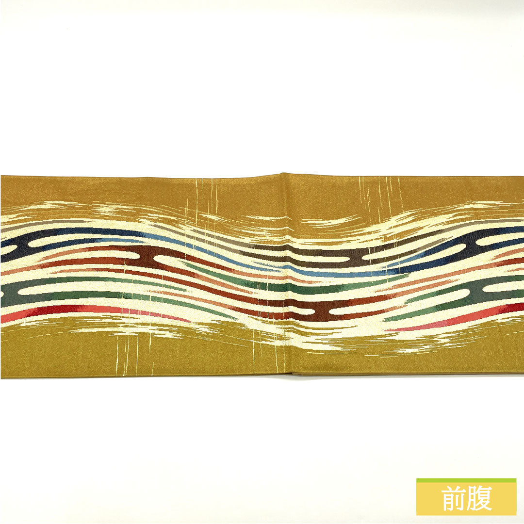 袋帯【白綾苑大庭】正絹 六通柄 市松に華紋 金色 仕立て上がり フォーマル 袋帯【白綾苑大庭】正絹 六通柄 市松に華紋 濃紫 金色 仕立て