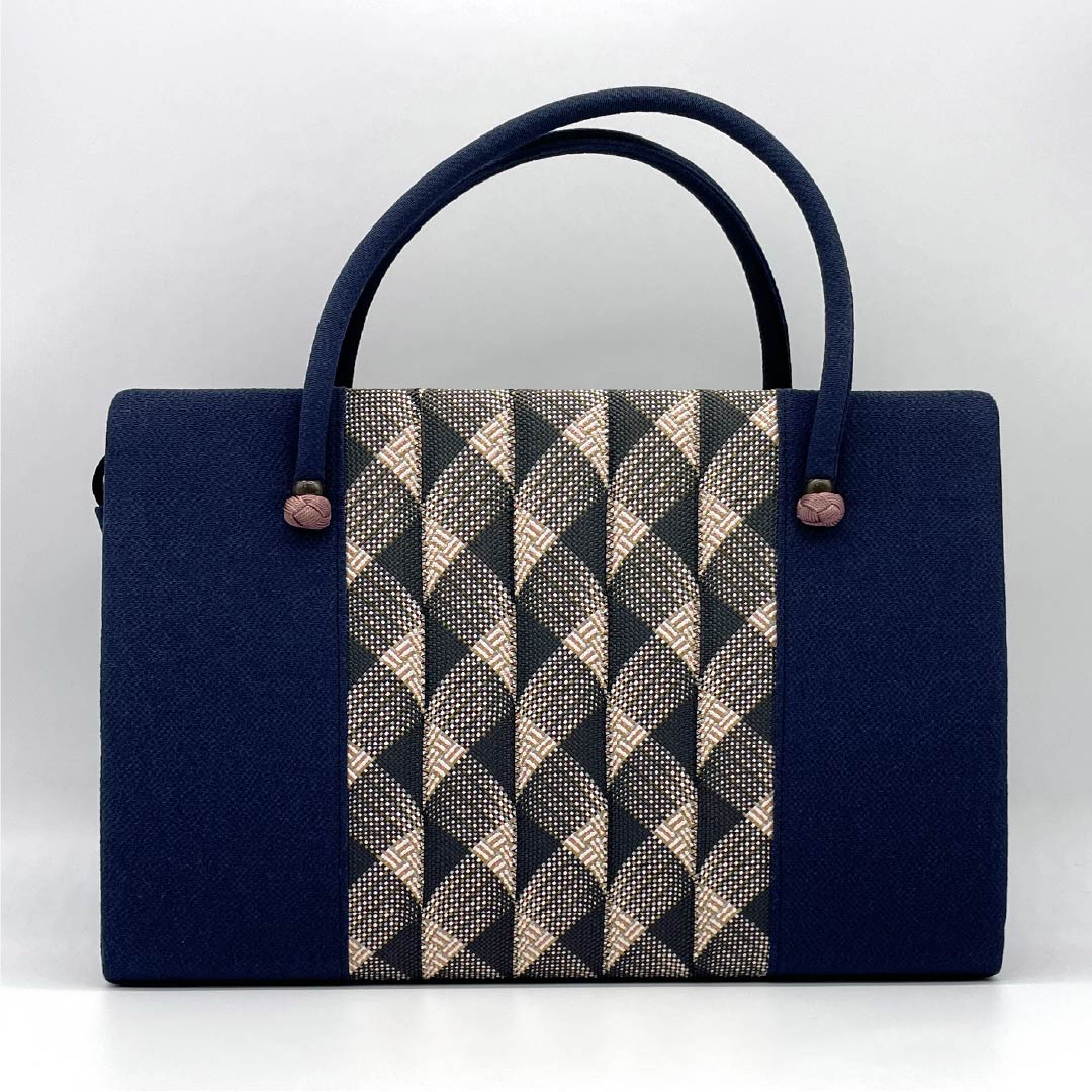 (Like New) Casual Japanese Style Bag, Goshima Himo, Navy Blue, 113900086118