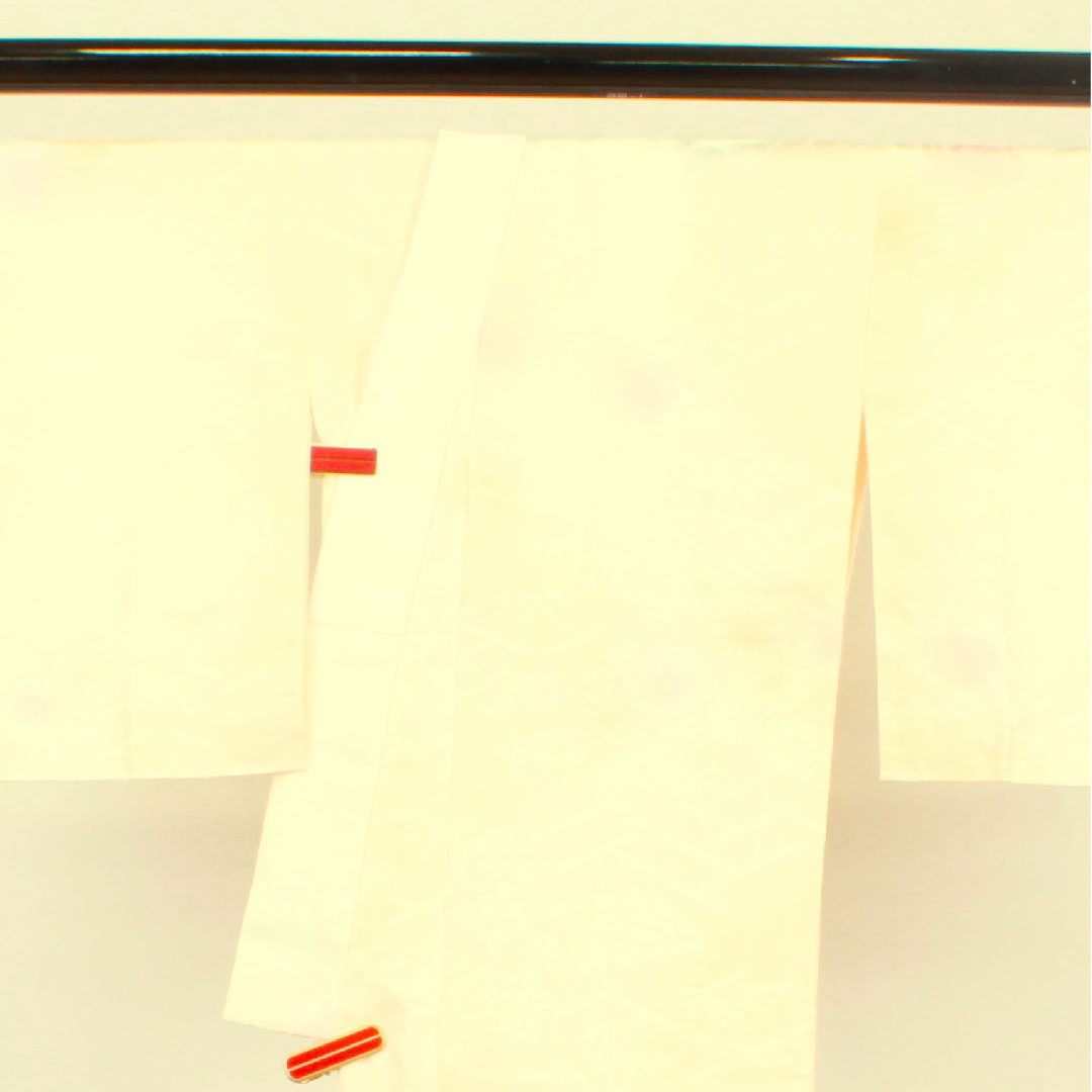 長襦袢 正絹 身丈134cm 裄丈65cm 袷  花模様 ボカシ染  Sランク ピンク系 1129000352413