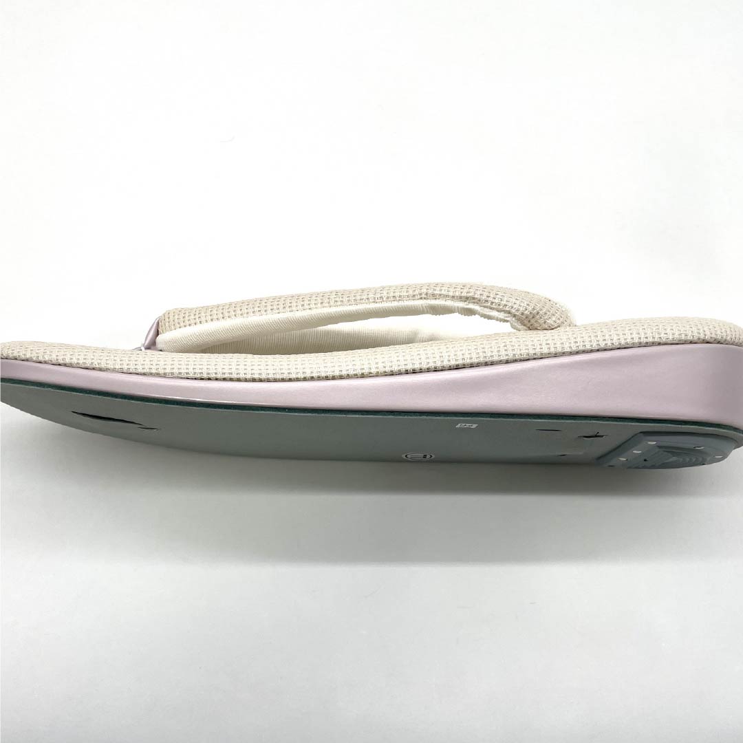 (Like New) Semi-Formal Hemp Zori Sandals with La-Sole, Low-Rebound Sole, White, 25.5cm Length, XL, Product Code: 1122001481511