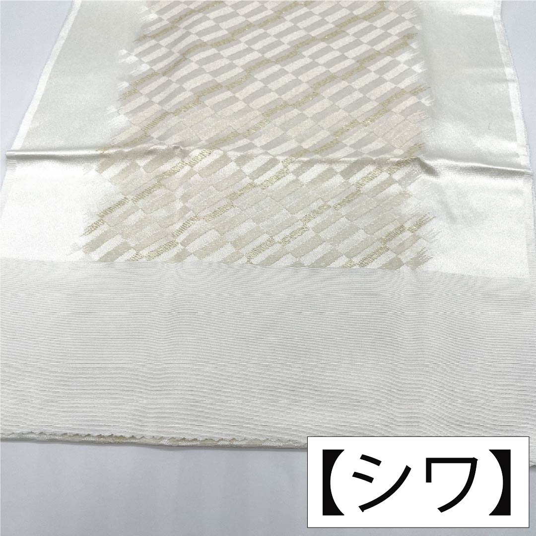 Obiage Silk A-Rank Formal White Geometric Pattern For Tomesode Length approx. 167cm Width approx. 30.5cm White family 1136004613911