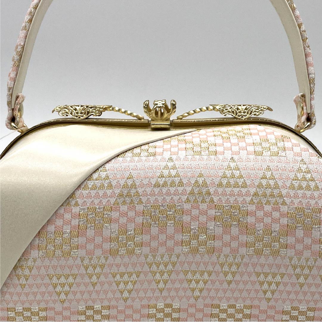 （新古品）草履バッグセット フォーマル Aランク 鱗 帯地 Lサイズ クリーム系 1133000413415