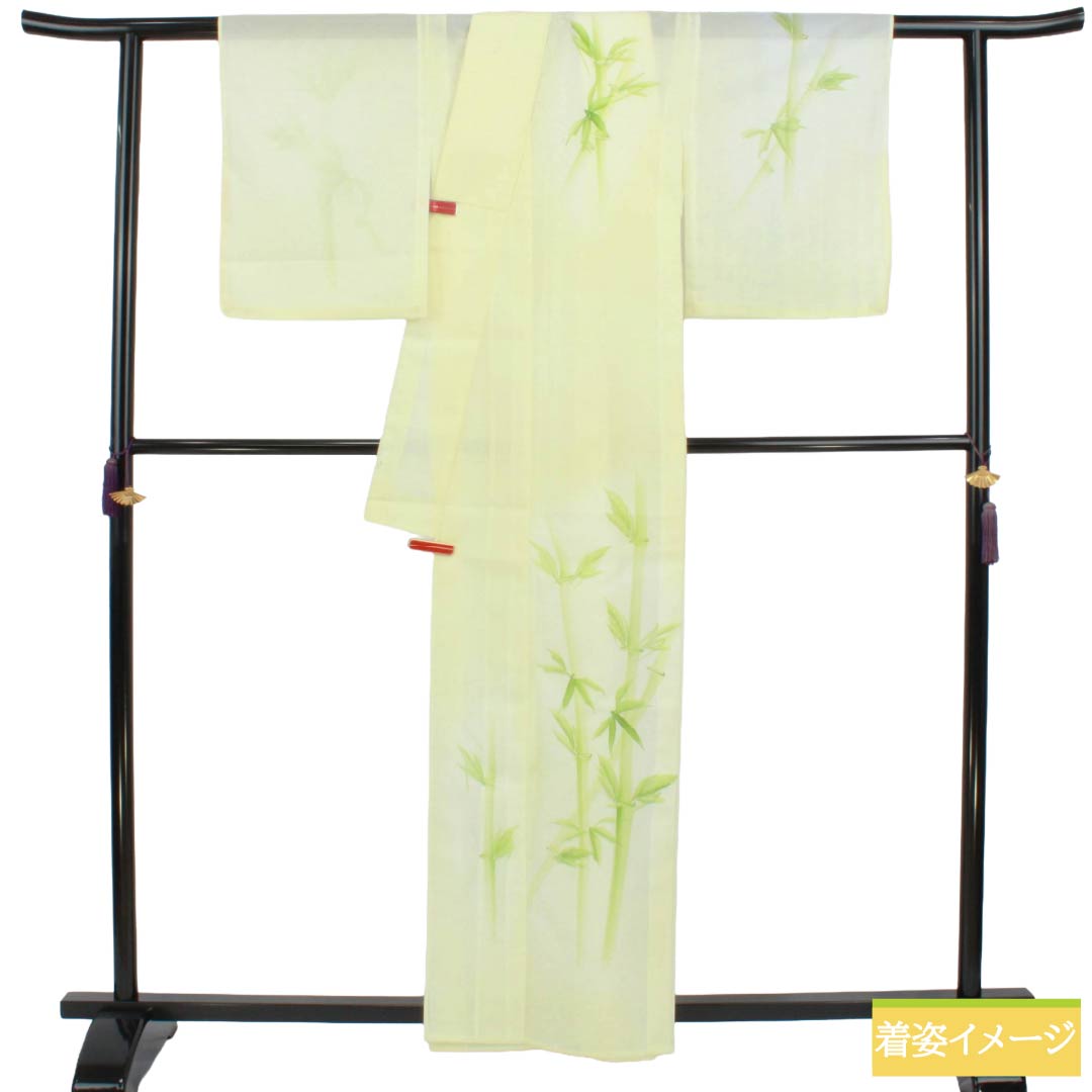「縁」154ｃｍ～160ｃｍ 夏物 洗える ポリエステル 絽 訪問着 Ｉ８２５ レンタル 夏用 絽 訪問着 フルセット 高級 ROHO-061 白 牡丹桔梗 結婚