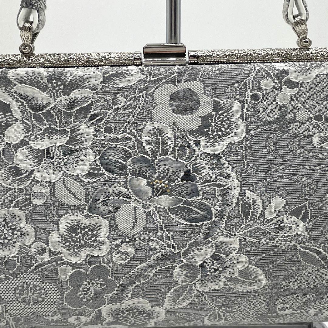 （新古品）草履バッグセット セミフォーマル Aランク 梅 Sサイズ グレー系 1133000293222