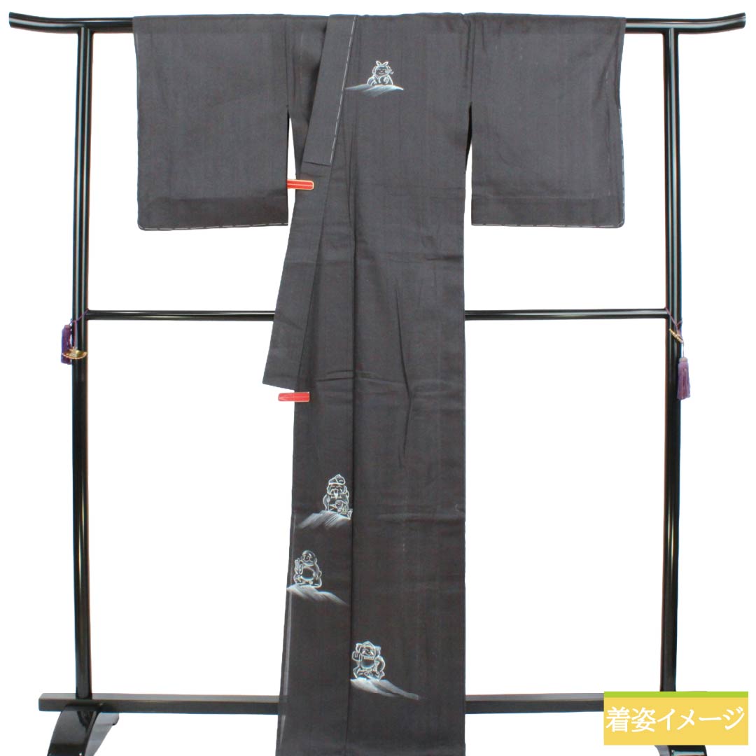 リサイクル着物】夏物 正絹 訪問着 Sランク 身丈167cm 裄丈68cm 付下げ