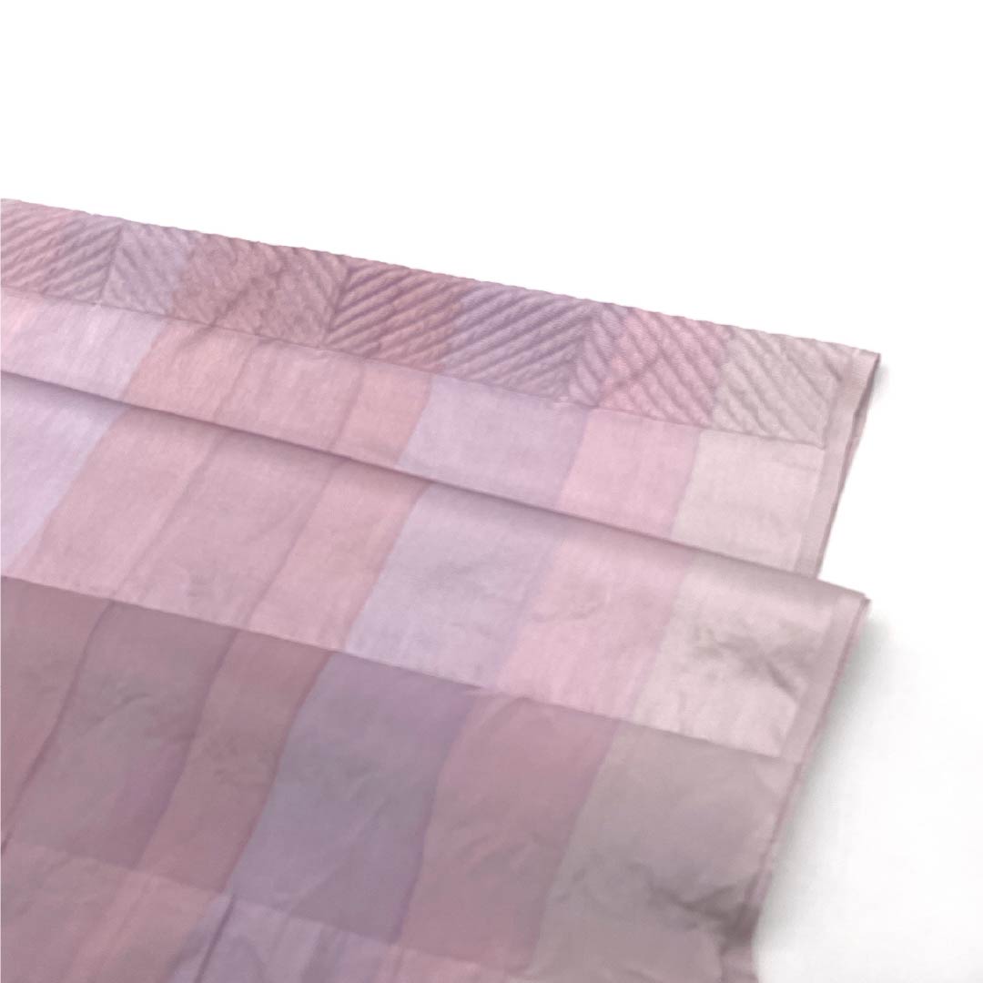 Obiage Silk S Rank Semi-formal Partial Shibori Vertical Stripes Length approx. 172cm Width approx. 30cm Gradient 1136002712999
