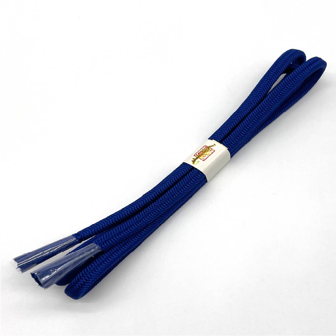 （新古品） 帯締め 正絹  濃桔梗色（こいききょういろ） 冠組 新古品 長さ約151.5cm 幅約1cm セミフォーマル NEWランク 青系 1135003541317