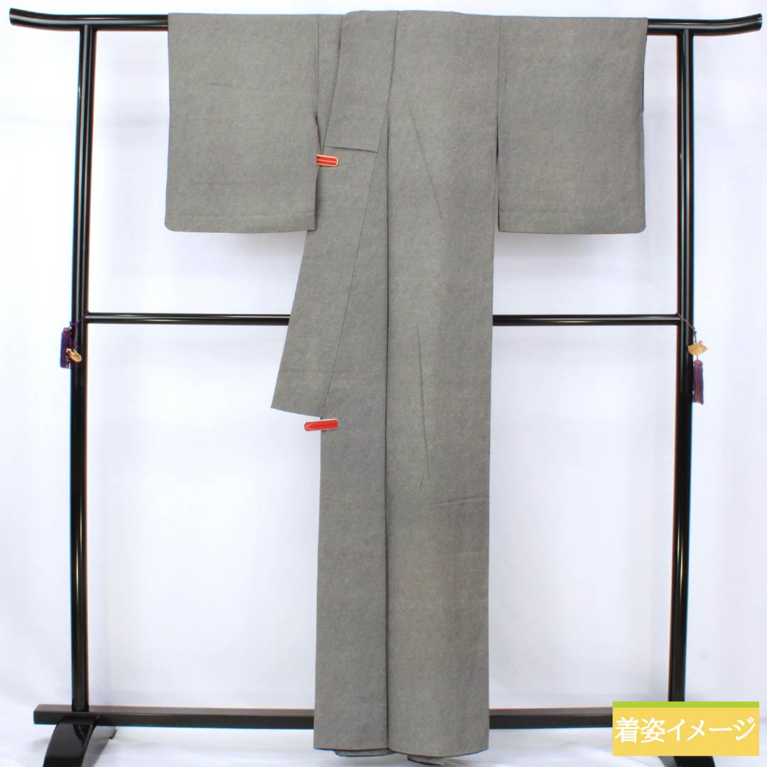 「縁」150ｃｍ～156ｃｍ 極上一越地 鮫 江戸小紋 正絹 Ｂ８９３ 身長156cm Mサイズ【リサイクルサメ小紋】江戸小紋袷極鮫小紋の