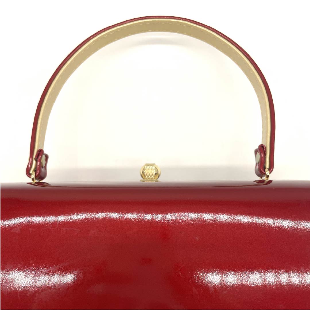 (New old stock) Formal sandal and bag set, raw crimson, unused, plain, for long-sleeved kimono, size M, red, rank S, 1133000132312