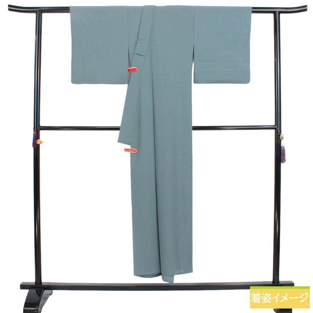 リサイクル着物】夏物 正絹 色無地 Sランク 身丈145.5cm 裄丈61.5cm