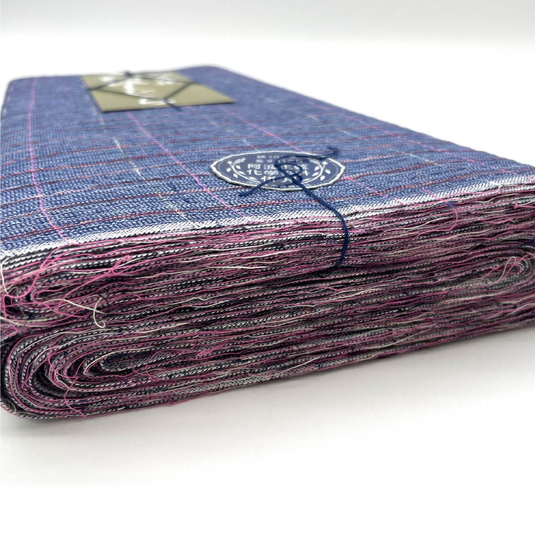 Yukata cloth, cotton, Awa Shijira, Important Intangible Cultural Property, True indigo dye, Edo Nandouiro (Edonando-iro), S rank, blue, 1130000832917