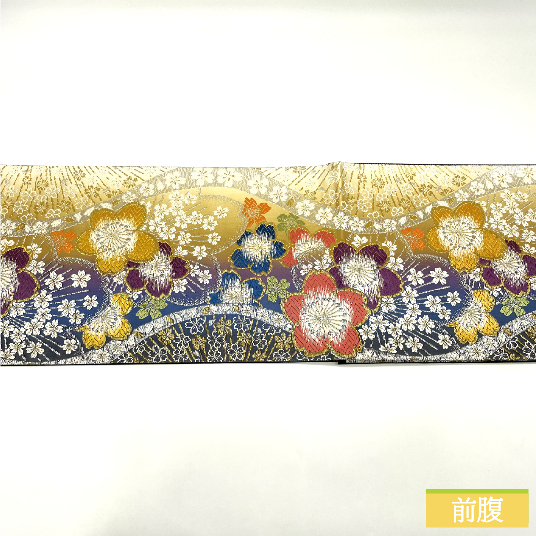袋帯 正絹 Sランク 桜 西陣織 SAKU・華 LONG VARIE 帯丈444cm 六通 フォーマル グラデーション系 1123017272399