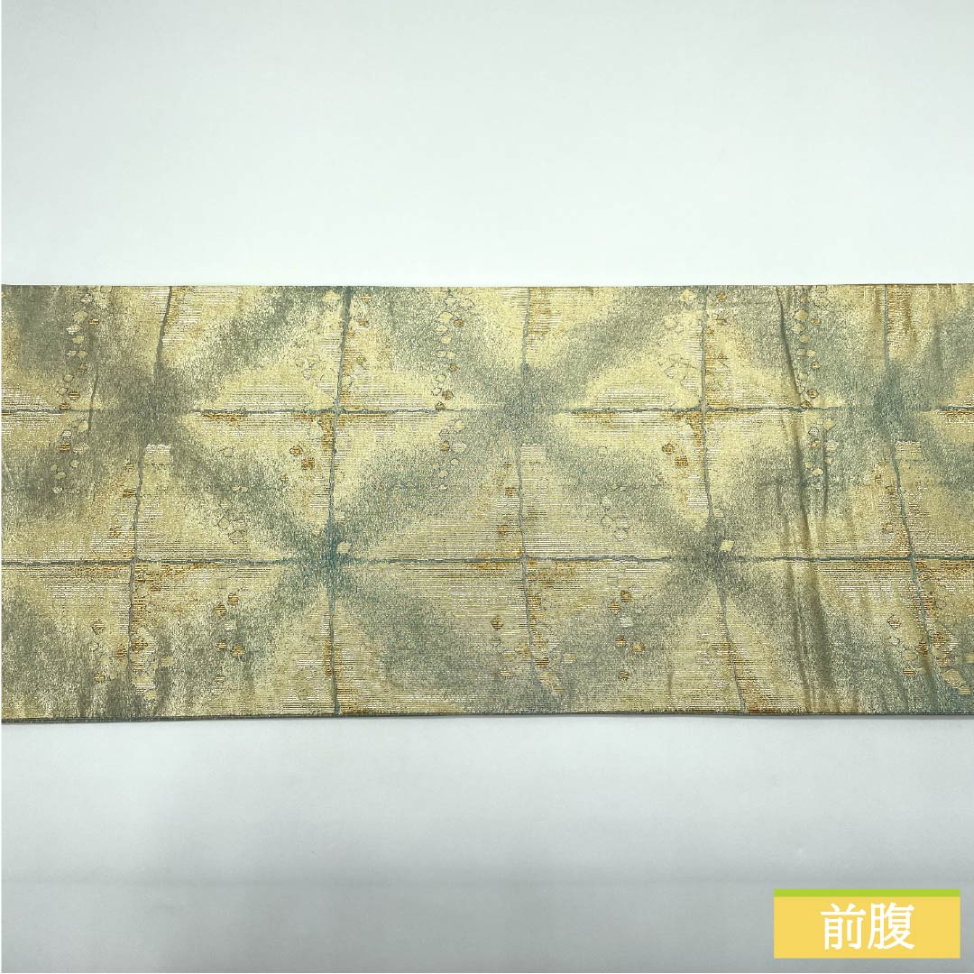 袋帯 正絹 水浅葱色（みずあさぎいろ） 留袖用 抽象模様 四角 帯丈440cm Sランク 六通 フォーマル 水色系 1123013472324