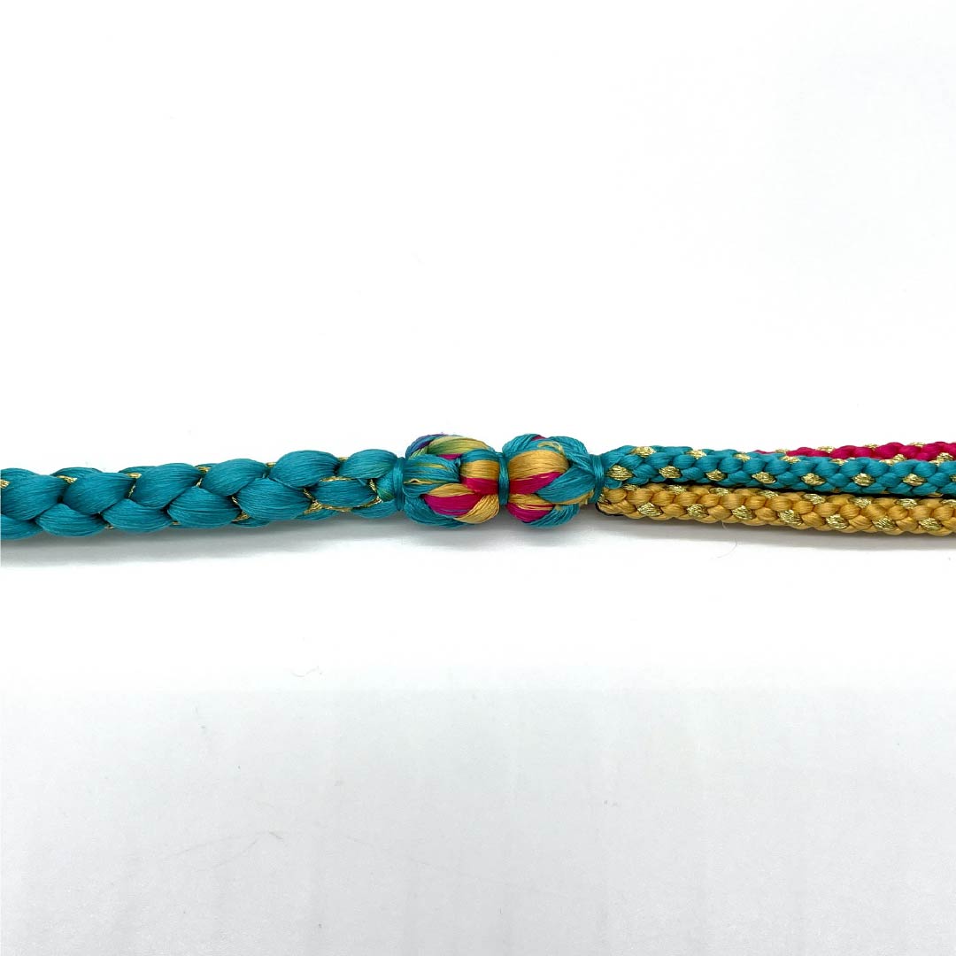 Obijime, pure silk, S rank, asagi-iro (pale green/blue), marugumi (round braid), length approximately 171cm, width approximately 1cm, for furisode, light blue tones, 1135006062424