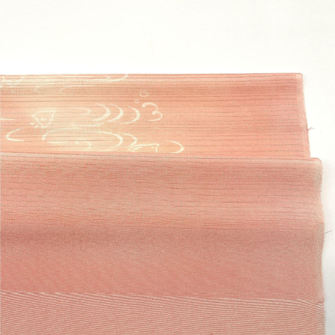 リサイクル着物】（新古品）帯揚げ 正絹 NEWランク カジュアル 乙女色