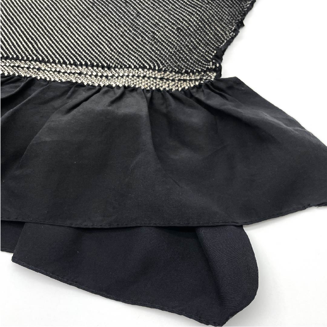 兵児帯 正絹 総絞り 帯丈252cm 幅24.5cm Sランク 黒系 1134000332910