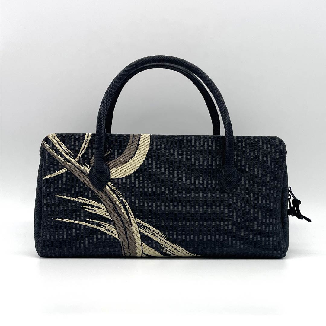 (Like New) Casual Japanese Bag, New Rank, Nishijin-ori Rikyu Bag, Black, 113900091110