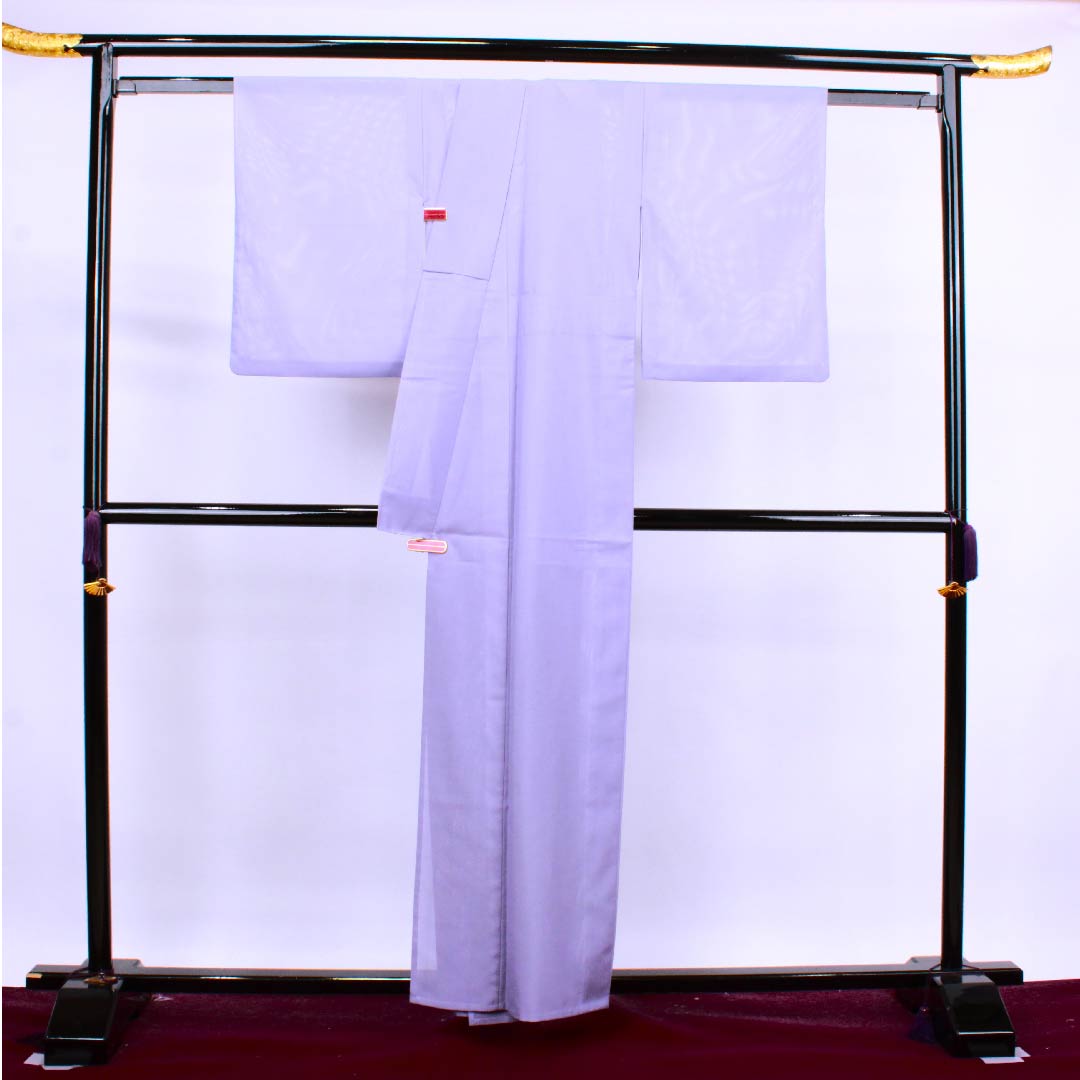 Summer item, polyester, plain color, length 159cm, sleeve length 61.5cm, Beniminato color, plain, silk, S rank, purple, 1132000202320