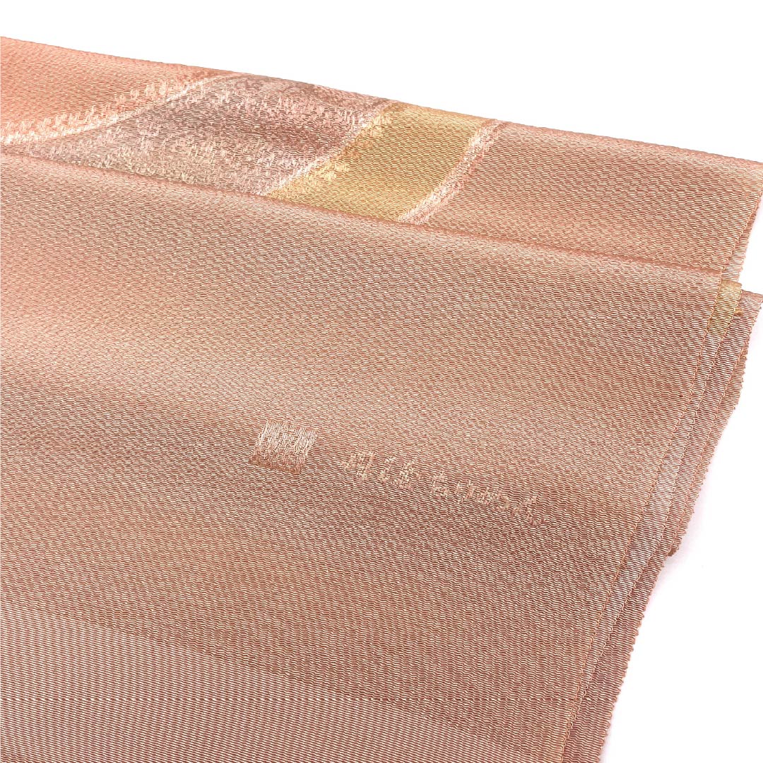 Obiage silk S-rank semi-formal Shinonomeiro Tango Chirimen abstract pattern length approx. 173cm width approx. 30cm pink 1136002932913