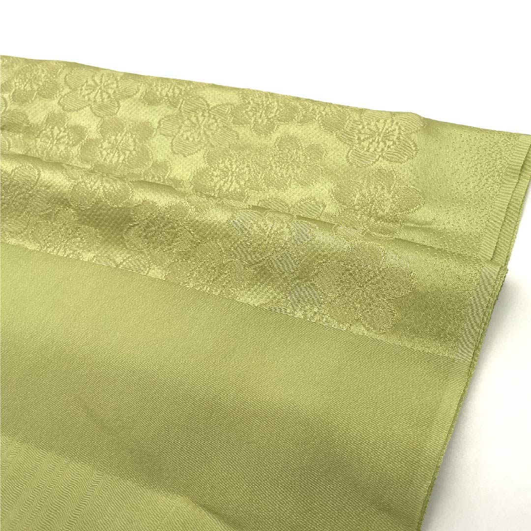 Obiage silk S rank semi-formal wakameiro (light green) cherry blossom gold thread length approx. 170cm width approx. 30cm green 1136002792919