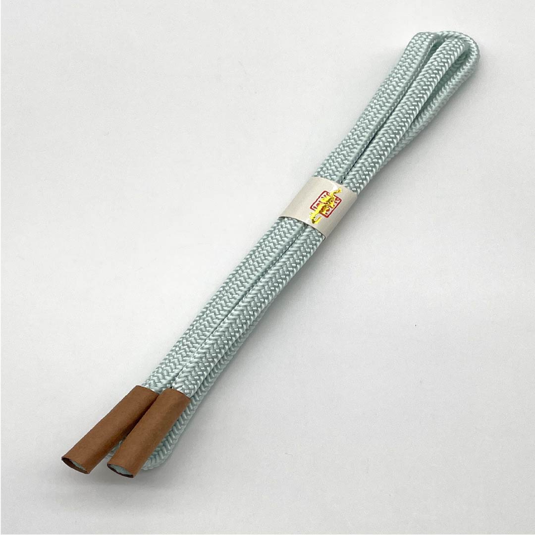 （新古品） 帯締め 正絹 NEWランク 藍白色（あいじろいろ） 無地 長さ約160cm 幅約1cm セミフォーマル 水色系 1135004391324