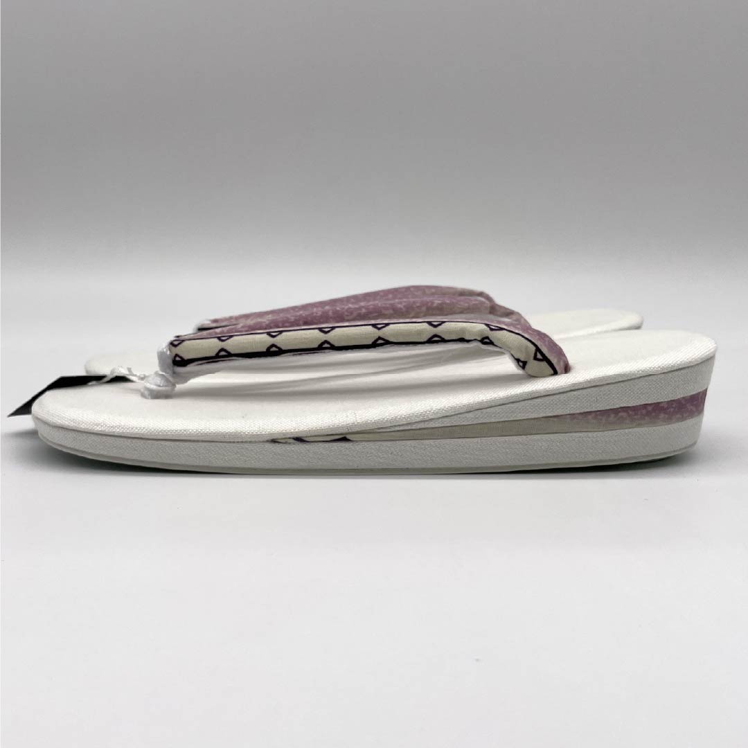 （新品）草履 亜麻 NEWランク 夏草履 亜麻草履 日本製 夏用 長さ24cm Lサイズ 白系 1122001671411