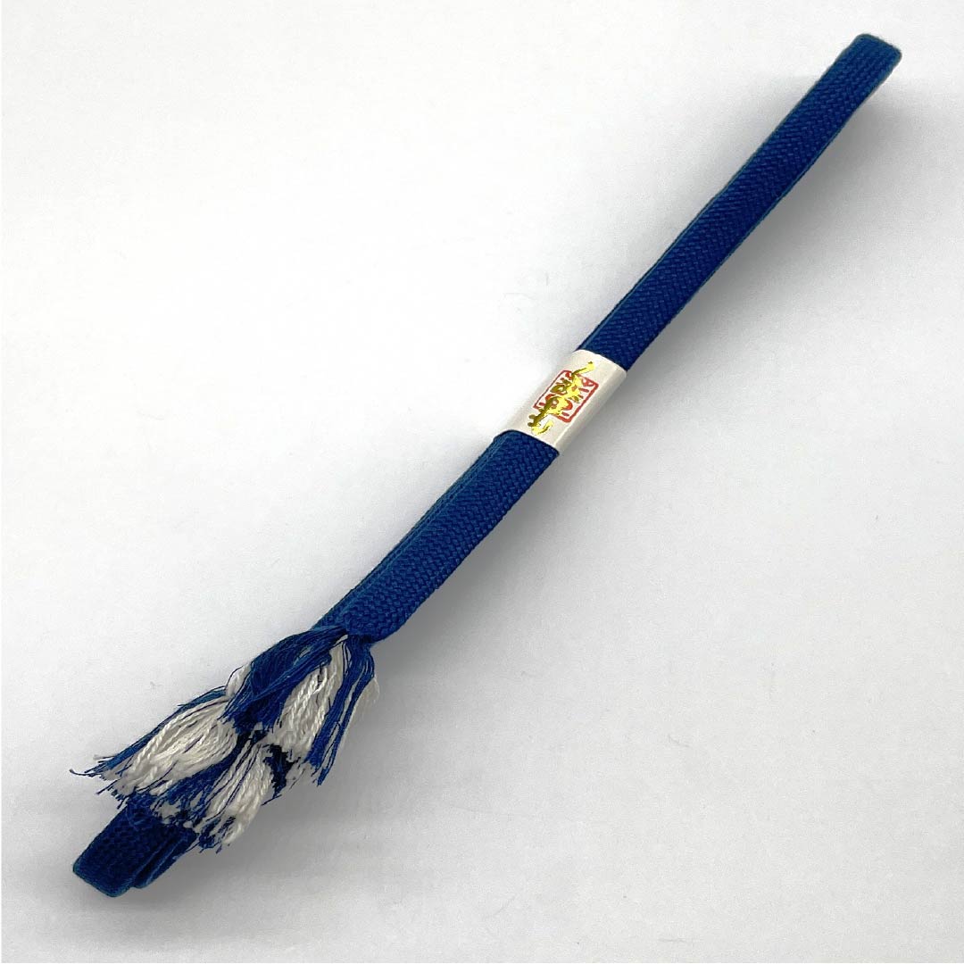 帯締め 正絹 Sランク  伯林青色（べれんすいろ） 単色 無地 長さ約150.5cm 幅約1.1cm カジュアル 青系 1135004282317