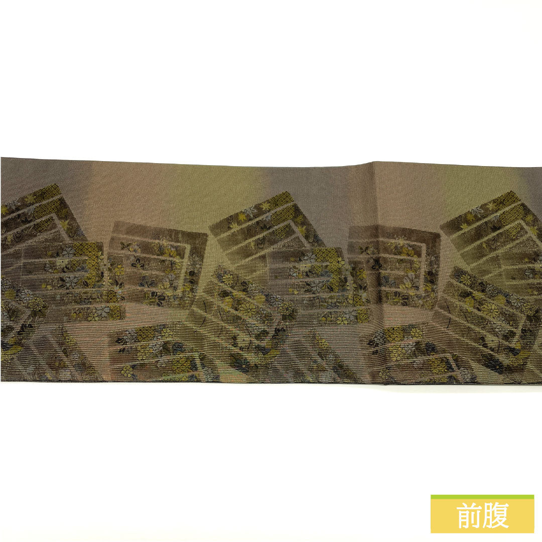 リサイクル着物】袋帯 正絹 Sランク 菱屋六右衛門 西陣織 幻の織 両面