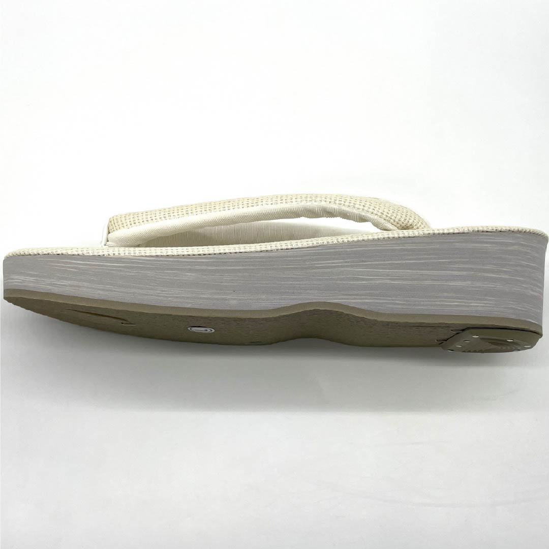 (Like New) EVA Zori Sandals, New Condition, Casual, Sisal, Linen, Summer, Length 24.5cm, Size L, White, Item Number 1122001521411