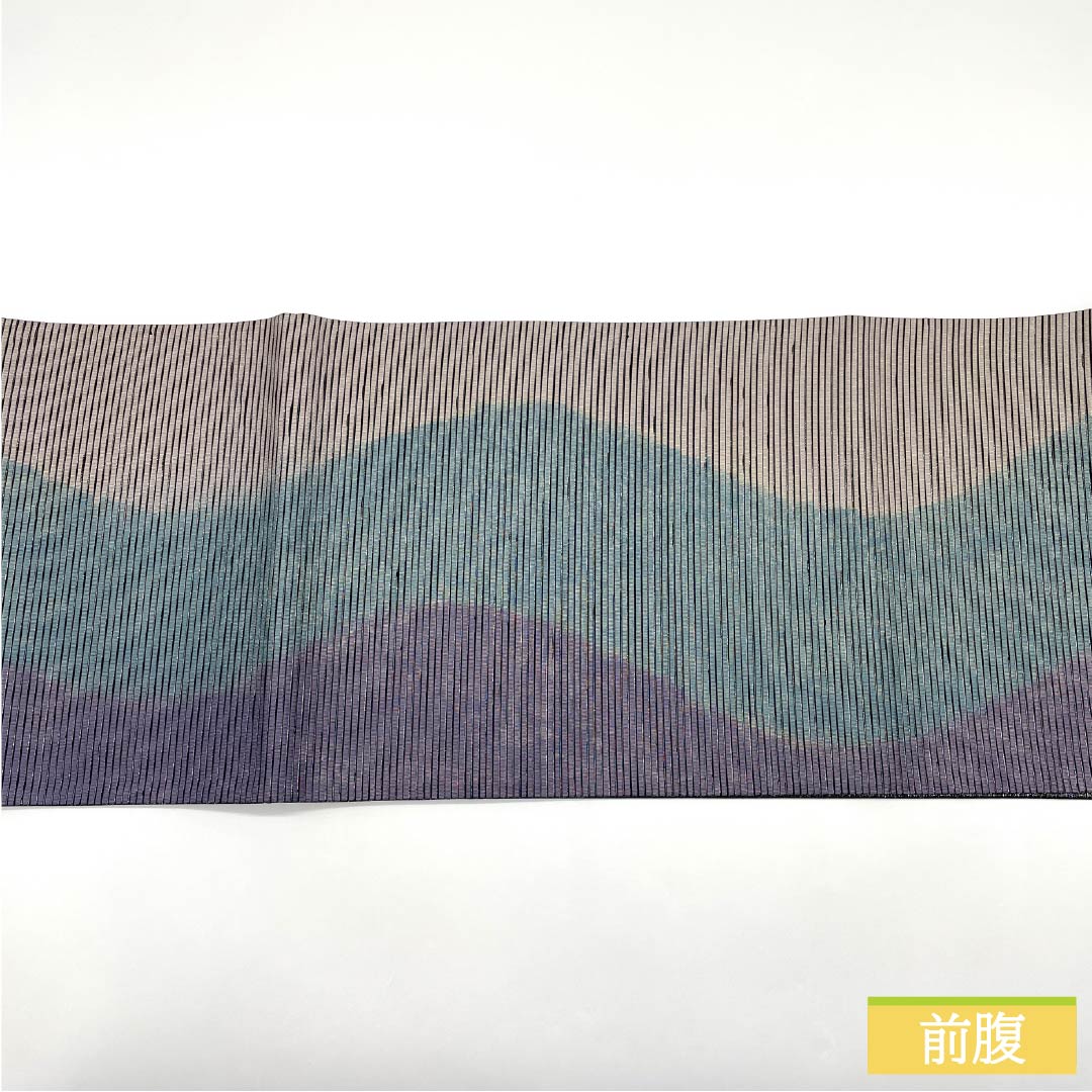 袋帯 正絹 Sランク 紙布 立涌 帯丈444cm 六通 セミフォーマル グラデーション系 1123015332399