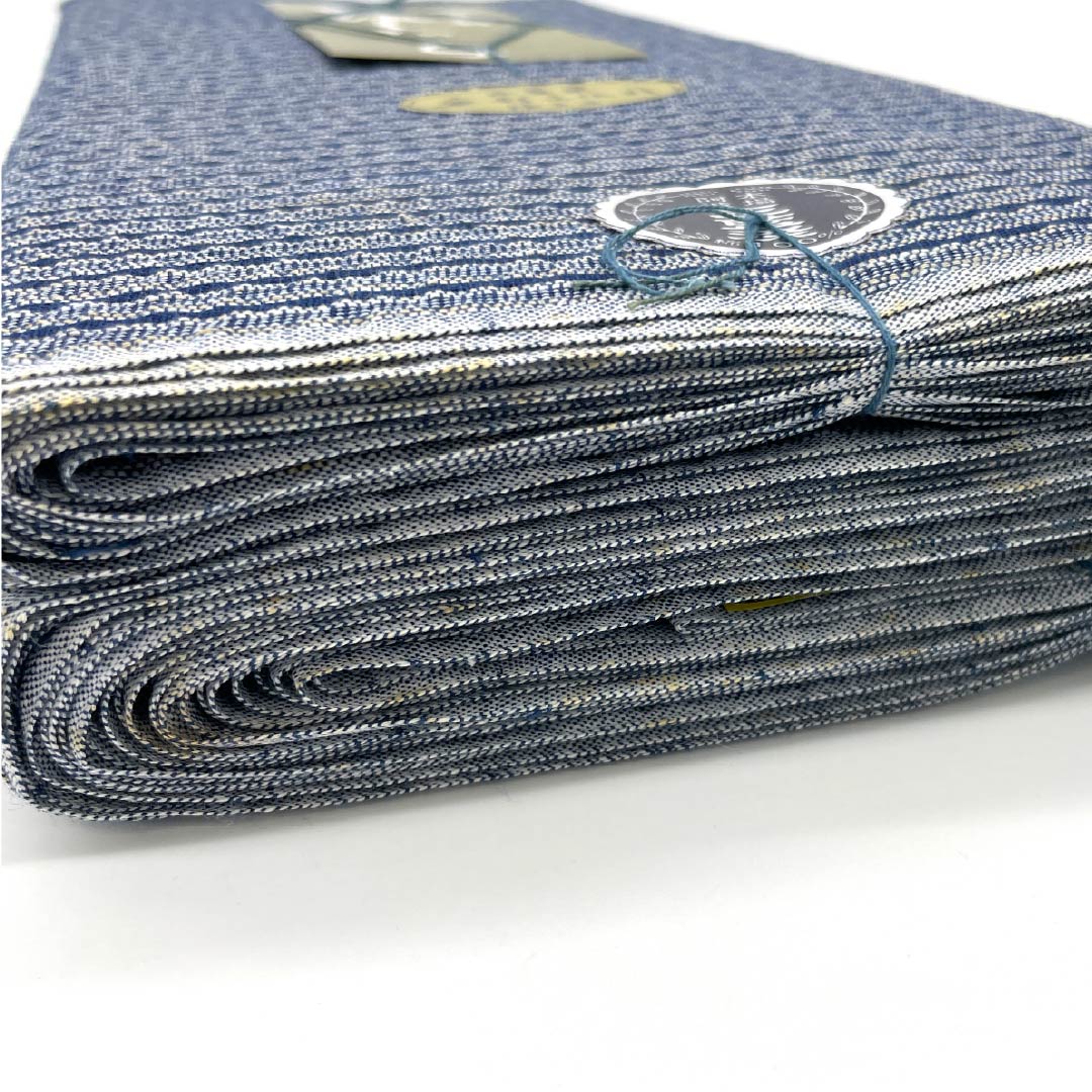 Yukata cloth, cotton, Awa Shijira, Important Intangible Cultural Property, genuine indigo dye, white-gray, S rank, gray, 1130000682922