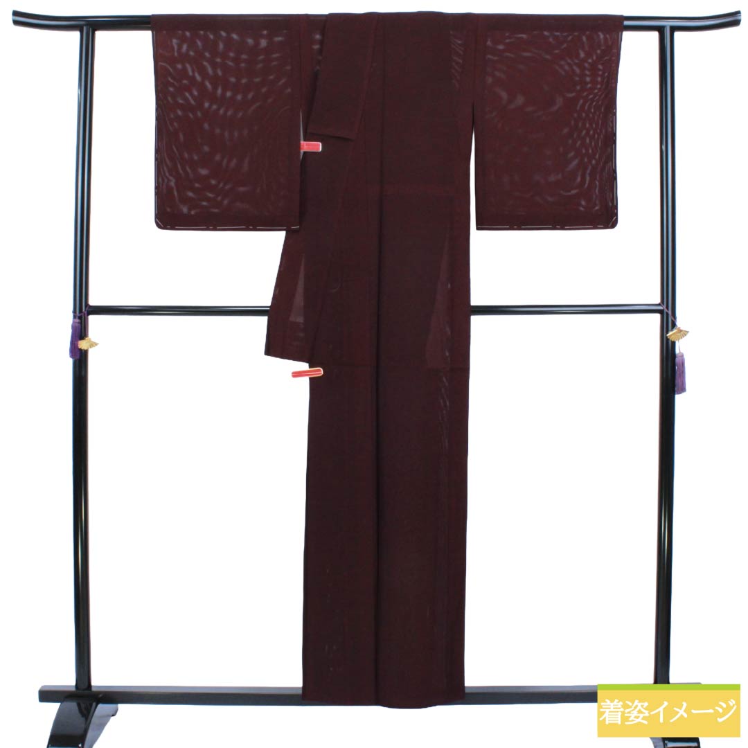 リサイクル着物】夏物 正絹 色無地 Sランク 身丈154.5cm 裄丈65cm 至極