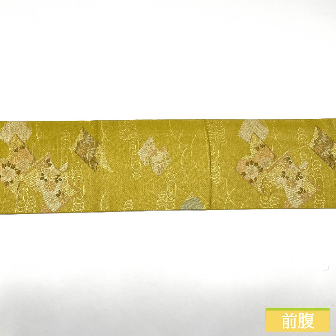 C5 因幡の白兎 金糸 満月 唐草 七宝 六通 正絹 フォーマルな名古屋帯 C5 因幡の白兎 金糸 満月 唐草 七宝 六通 正絹 フォーマルな名古屋帯
