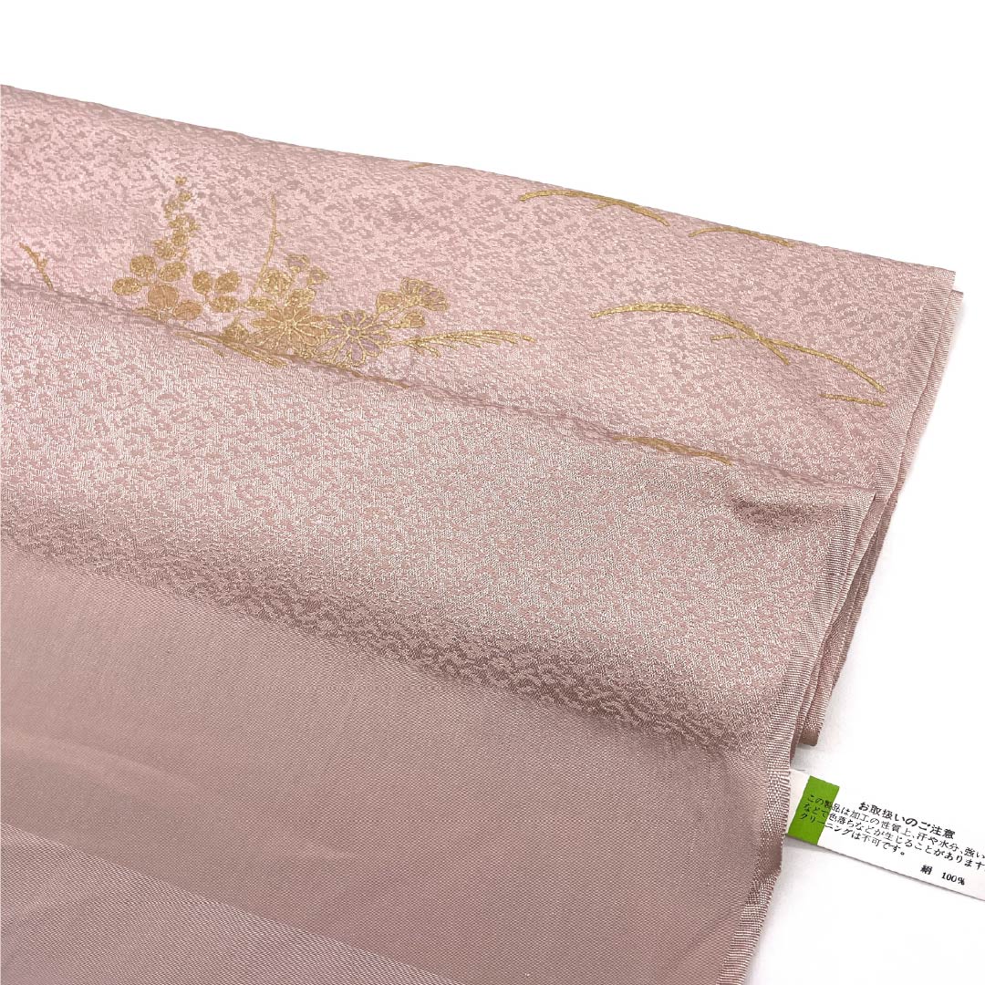 Obiage silk S rank semi-formal pale red (arasomeiro) floral design length approx. 173cm width approx. 30cm pink系 1136002772913