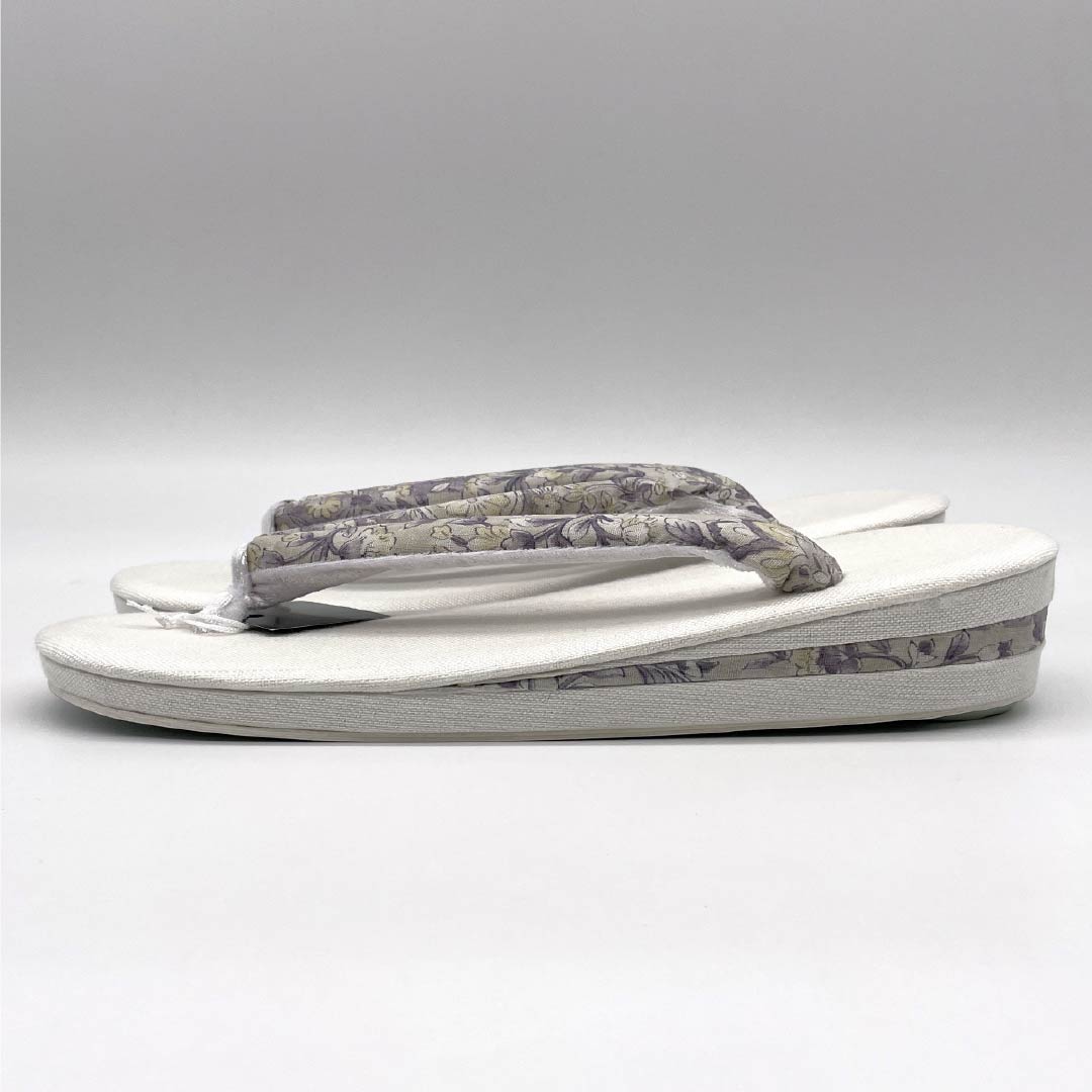 （新品）草履 亜麻 NEWランク 夏草履 亜麻草履 日本製 夏用 長さ24cm Lサイズ 白系 1122001641411