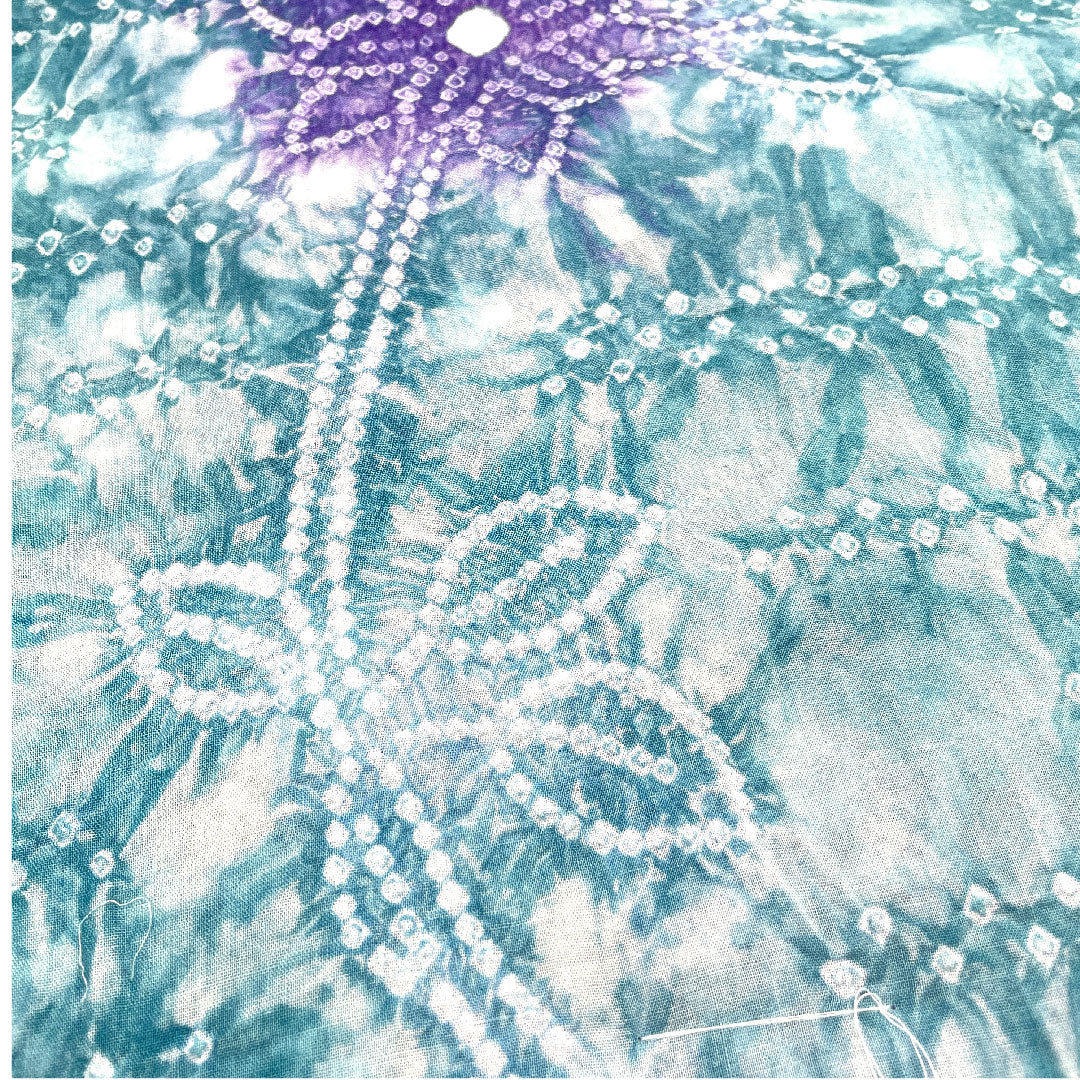 (New) Yukata Arimatsu Narumi Honshibori Length 163cm Sleeve length 68cm Floral cotton NEW rank Single layer Length 163cm Blue 1118000771419