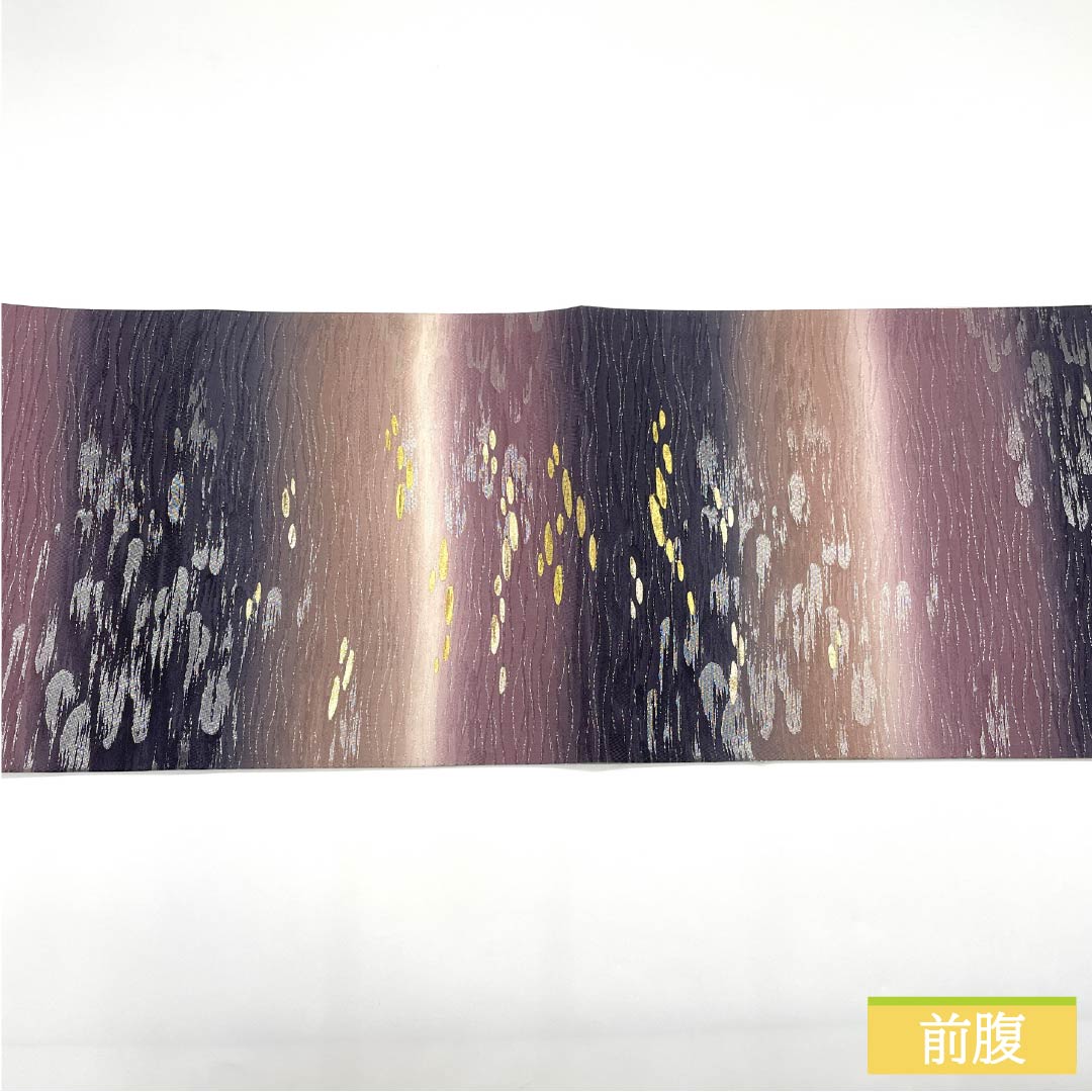 Pure silk obi with abstract patterns, length 484cm, S rank, accent pattern, semi-formal, gradient pattern, 1123014722499