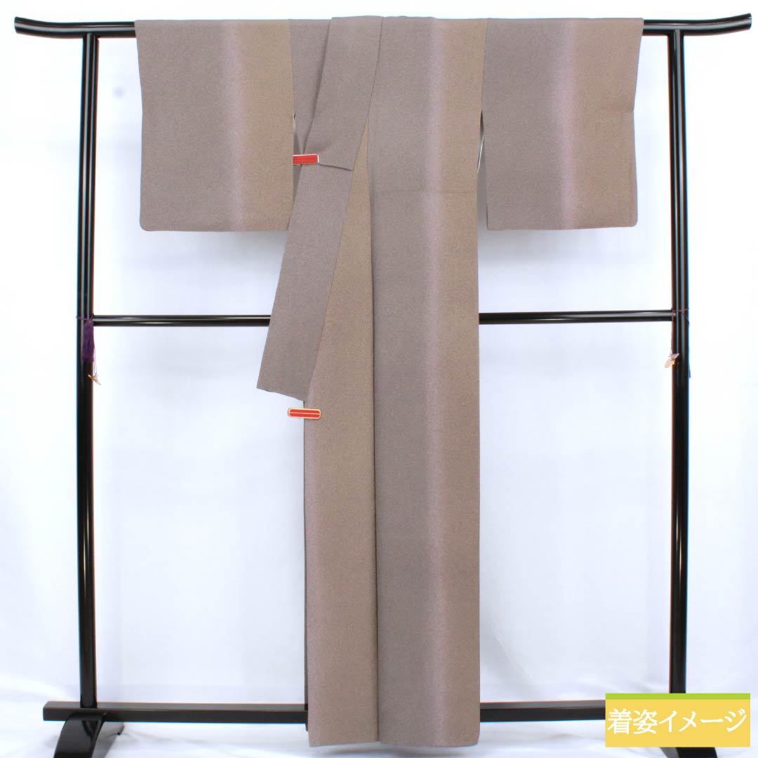 小紋 正絹 Aランク 身丈159cm 裄丈67cm 袷 天目染 ろまんガード グラデーション系 1115006793399