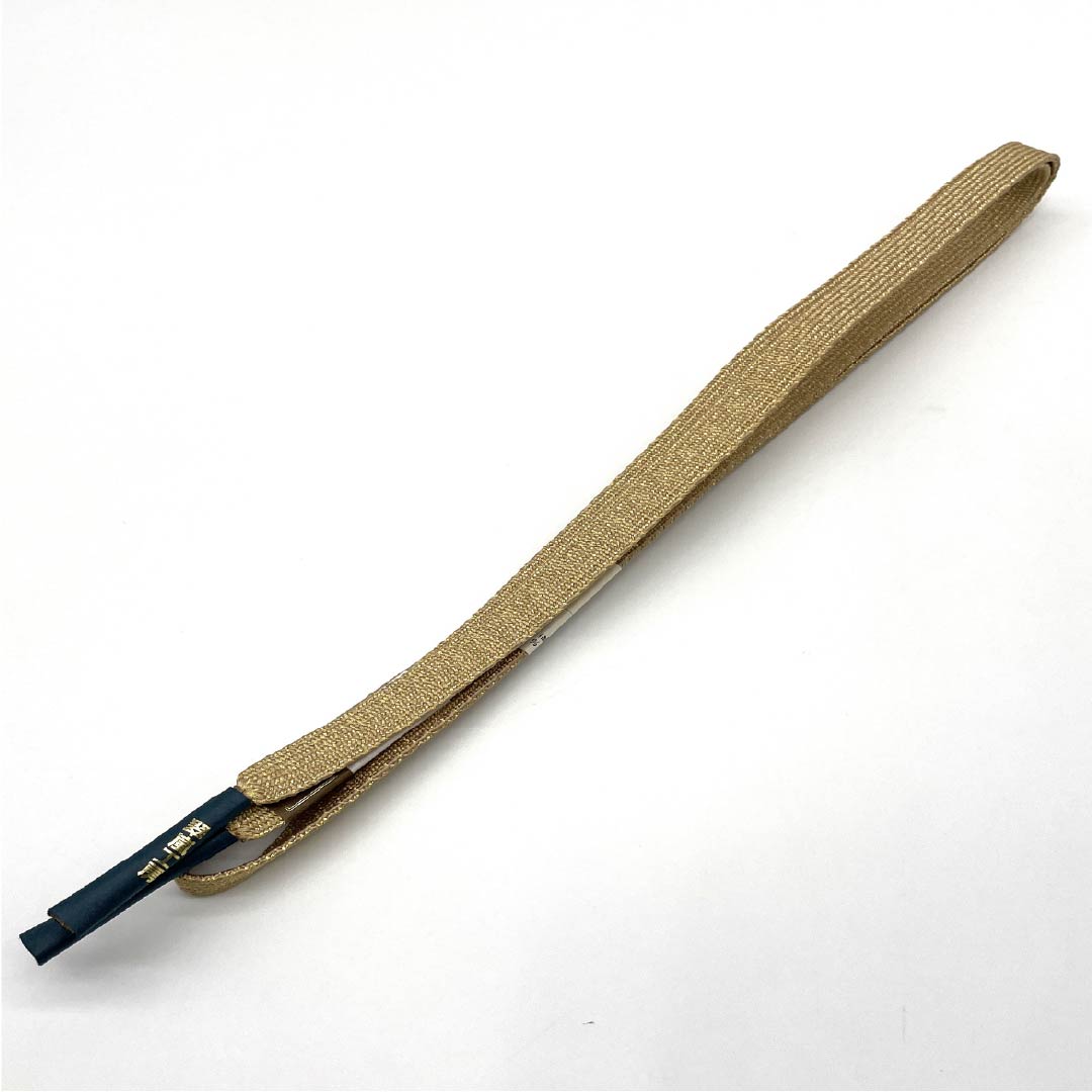 （新古品） 帯締め 正絹 四分紐 金色（きんいろ） 手組紐 翆嵐工房 留袖用 長さ約162.5cm 幅約1.5cm フォーマル NEWランク 金系 1135003431321