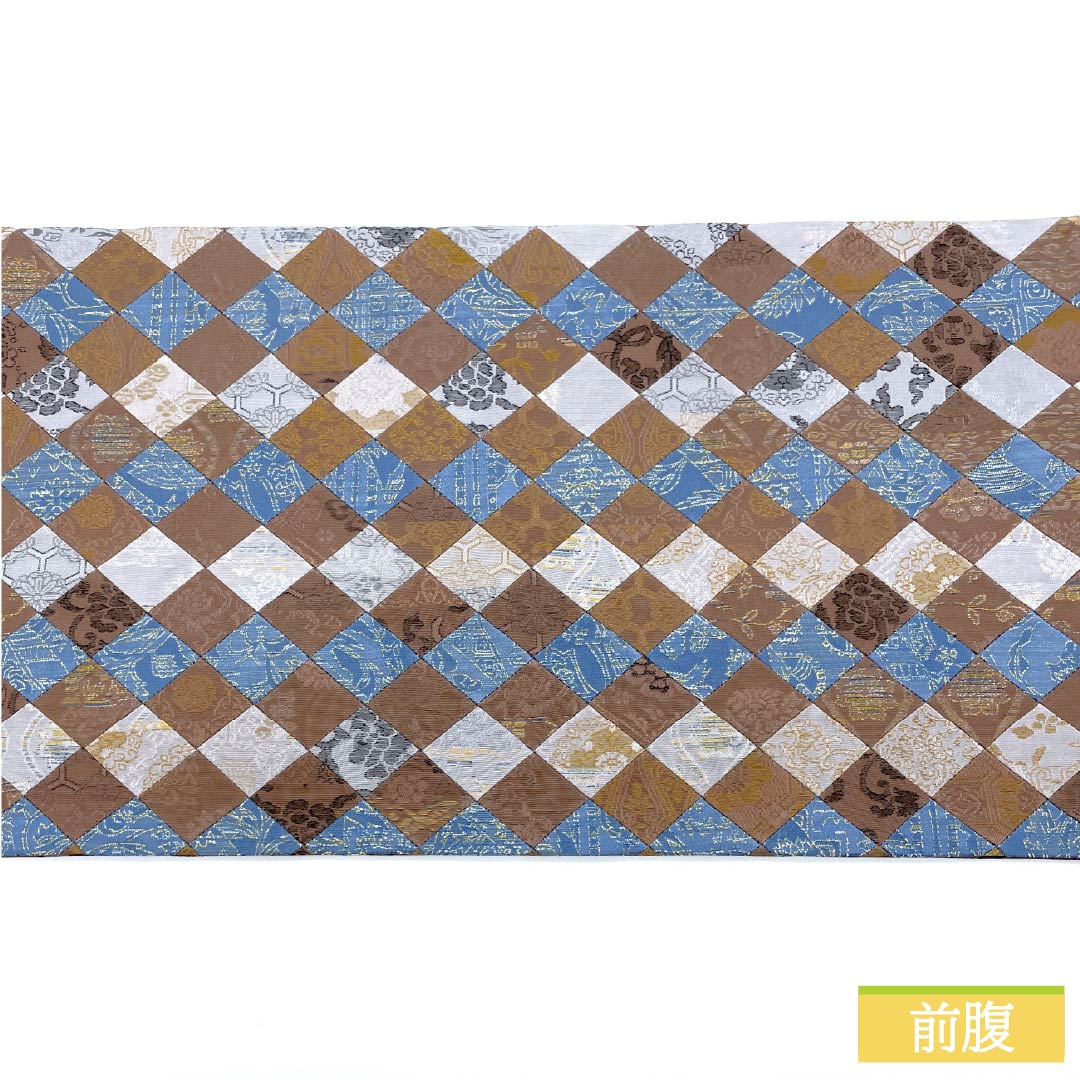 Fukuro Obi, pure silk, inlay, floral pattern, obi length 450cm, S rank, six-way, casual, gradation style, 1123012782499