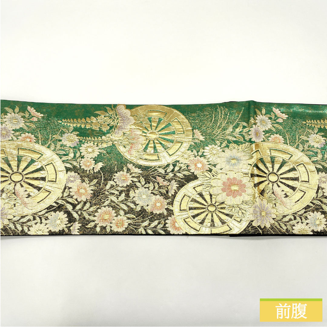 Formal, S-Rank Nishijin-ori Silk Obi with Flower Carriage Design, 448cm Long, Six-Ply, Gradient Pattern, for Furisode (Furisode). Product Number: 1123016352399