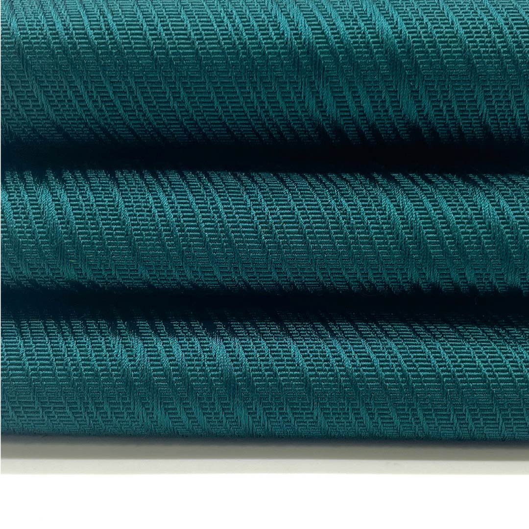 (Unmade) Kaku-obi (cotton sash) in deep green, diagonal lines, obi length 384cm, width 10cm, S rank, green 1134000442919