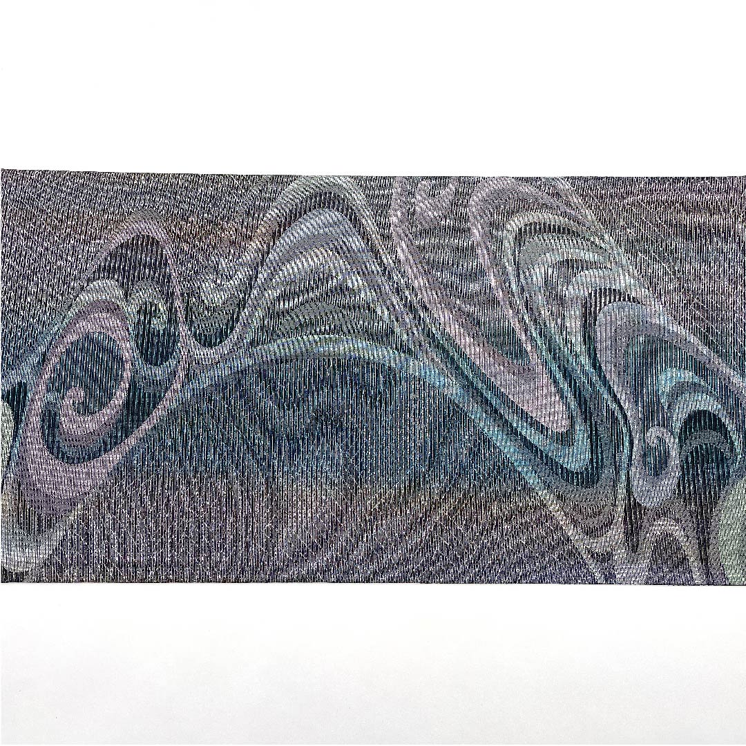 Fukuro Obi, Summer Obi, Abstract Pattern, Summer Obi, Length 430cm, Pure Silk, S Rank, Six-pass, Semi-formal, Gradient, 1123008532399