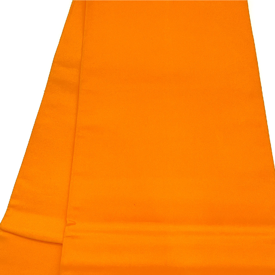 袋帯 扇 振袖用 唐花模様 帯丈428cm 正絹 Sランク 六通 フォーマル 朱系 1123003432316