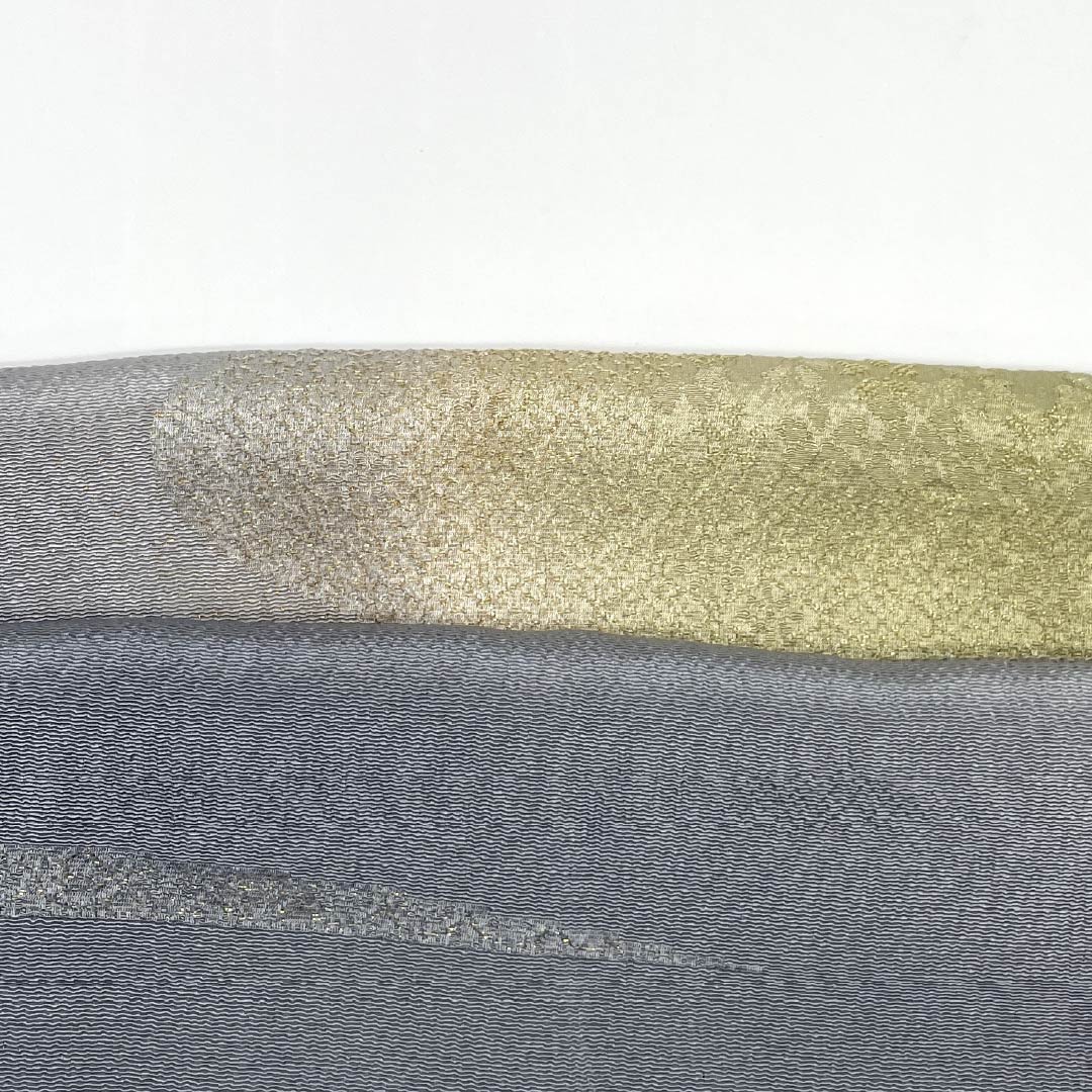 （新古品） 帯締め・帯揚げセット 正絹 Sランク ボカシ染 流水 長さ約156cm 幅約1.5cm フォーマル グラデーション系 1141000182399