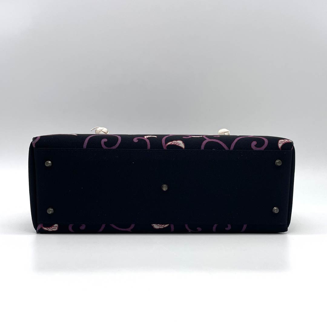 （新古品）和装バッグ カジュアル NEWランク 五嶋紐 利休バッグ 黒系 113900101110